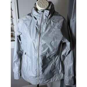 EUC: Avalanche Women Weather Shield Small Waterproof Jacket Gray/Silver Active